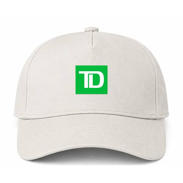 TD Bank Logo Beige Dad Baseball Cap Hat
