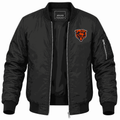 Men's Chicago Bears Lightweight Bomber Jacket - Black