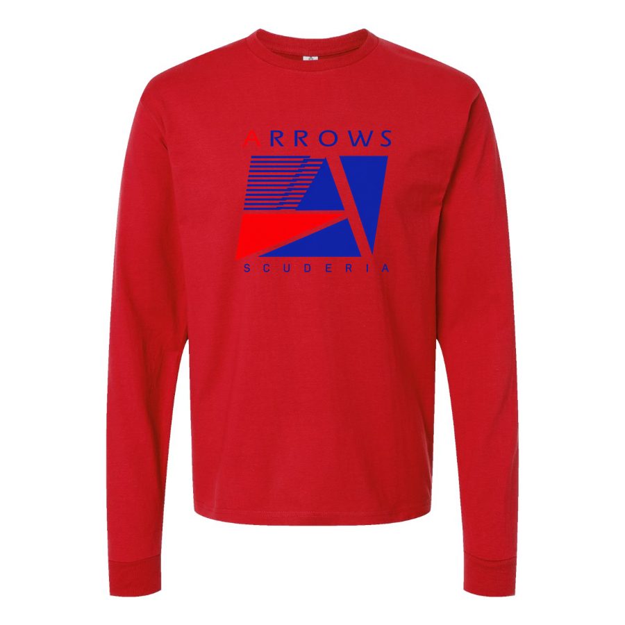 Men's Arrows F1 Team Long sleeves Cotton Blend T-Shirt - Red