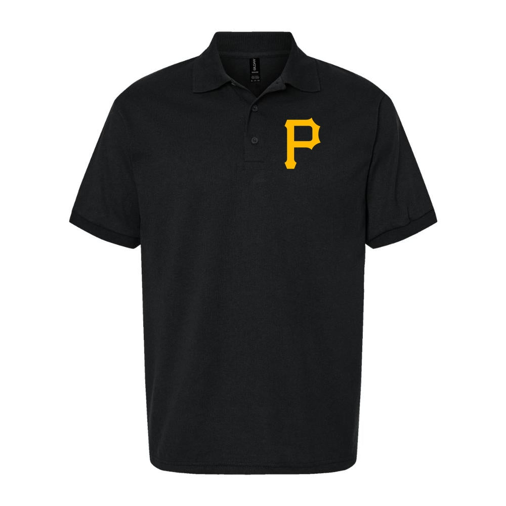 Men's Pittsburgh Pirates Dry Blend Polo - Black