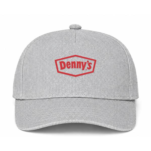 Denny's Logo Gray Dad Baseball Cap Hat