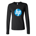 Women's hp logo transparent free png Long Sleeve T-Shirt - Black