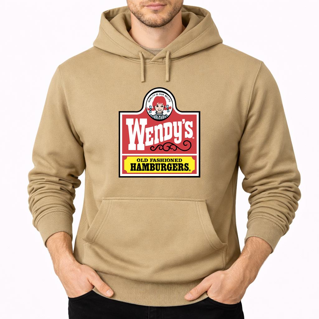 Men's Wendy's Pullover Hoodie - Tan