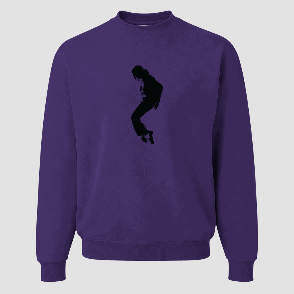 Men's Michael Jackson Crewneck Sweatshirt - Purple