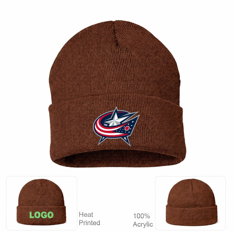 Columbus Blue Jackets Brown Beanie Hat