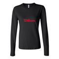 Women's Wilson Logo 1024x640 Long Sleeve T-Shirt - Black