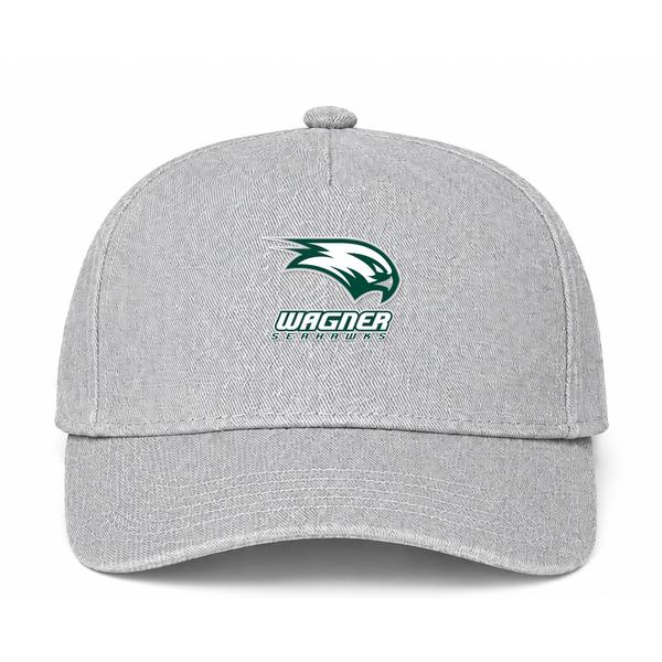 Wagner Seahawks Logo Gray Dad Baseball Cap Hat