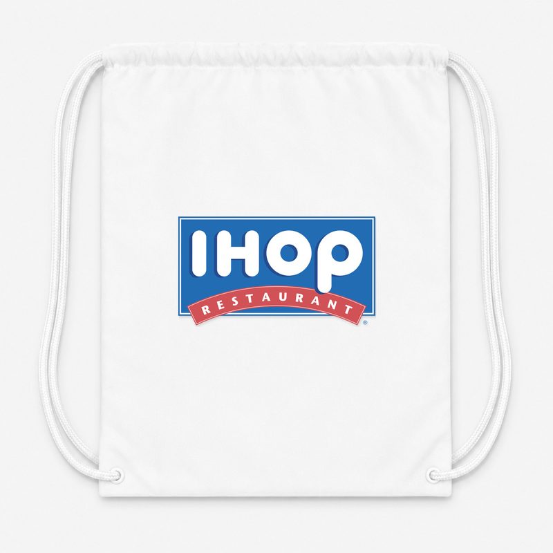 Ihop Drawstring Bag - White