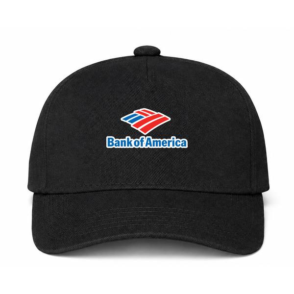 Bank of America Logo Black Dad Baseball Cap Hat
