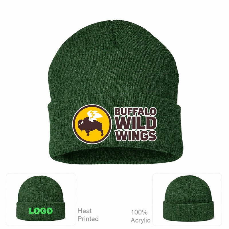 Buffalo Wild Wings Forest Green Beanie Hat