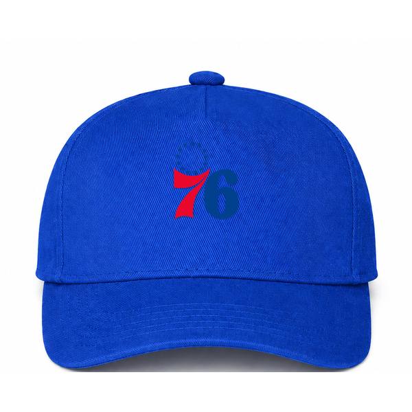 Philadelphia 76ers NBA Logo Blue Dad Baseball Cap Hat