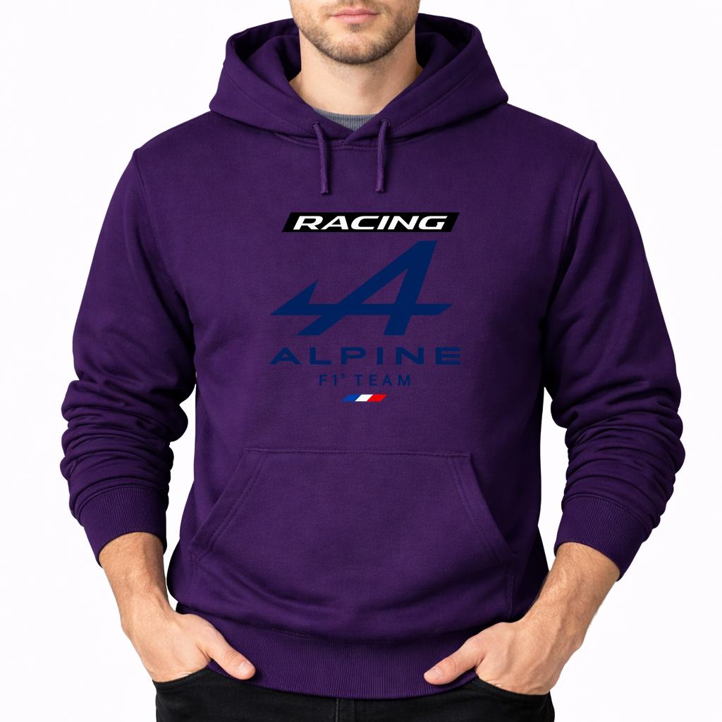 Men's Alpine F1 Team Pullover Hoodie - Purple