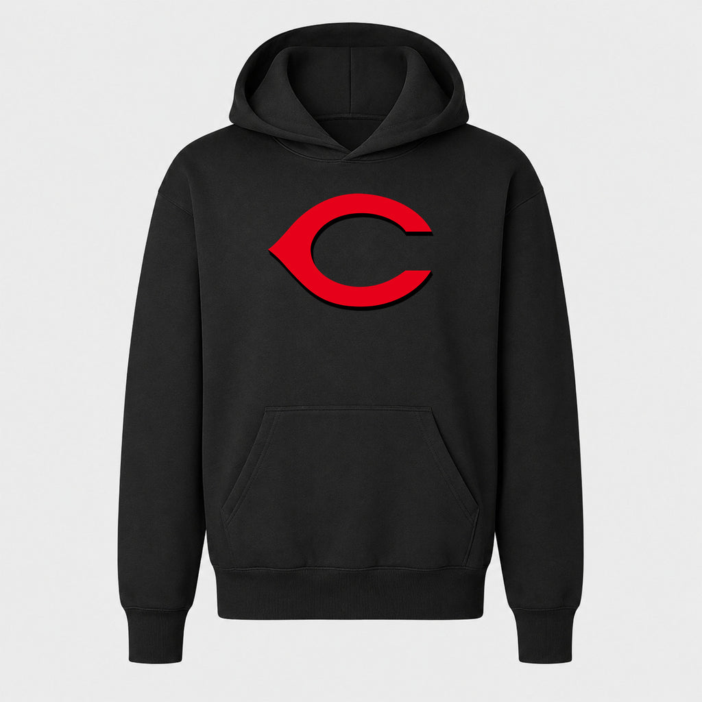 Youth Cincinnati Reds Pullover Hoodie - Black