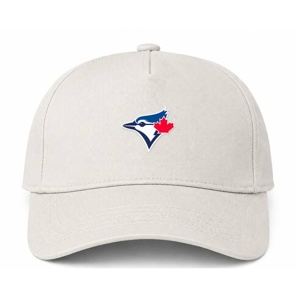 Toronto Blue Jays MLB Logo Beige Dad Baseball Cap Hat