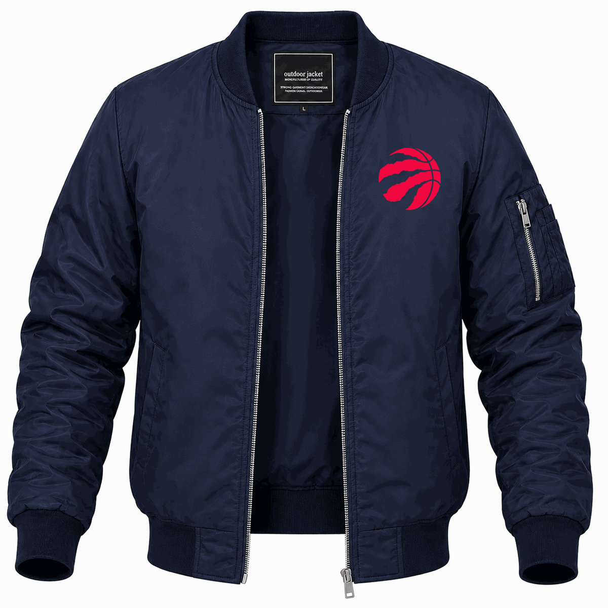 Men's Toronto Raptors Lightweight Bomber Jacket - Navy