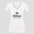 Women's Hilton V Neck T-Shirt in white