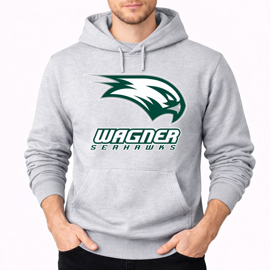 Men's Wagner Seahawks Pullover Hoodie - Gray