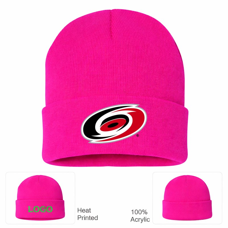 Carolina Hurricanes Hot Pink Beanie Hat