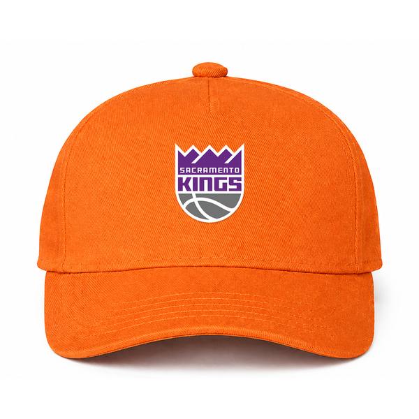Sacramento Kings NBA Logo Orange Dad Baseball Cap Hat