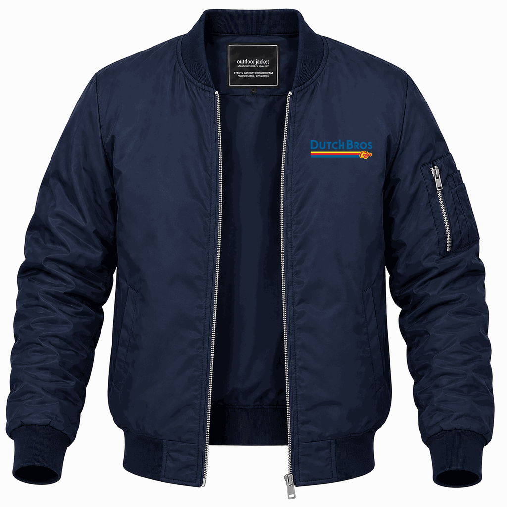 Men's Dutch Bros Coffee Lightweight Bomber Jacket - Navy