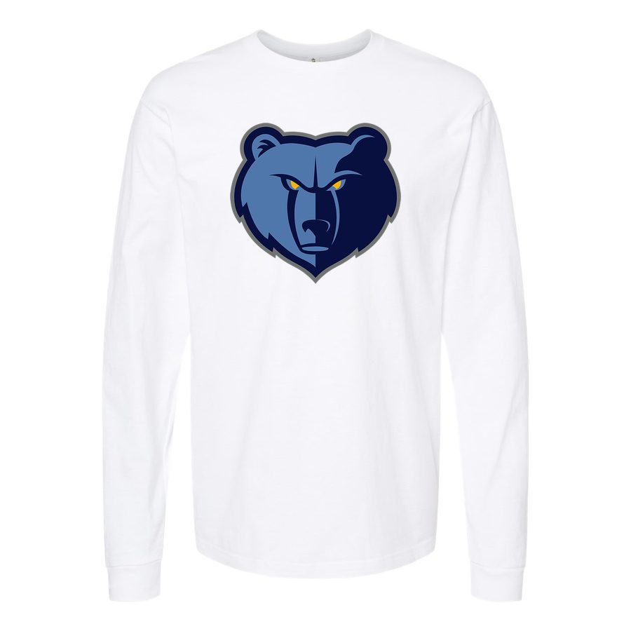 Men's Memphis Grizzlies Long sleeves Cotton Blend T-Shirt - White