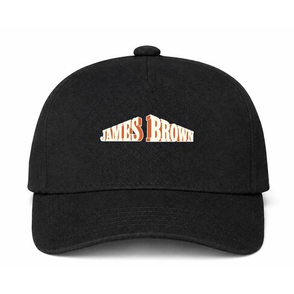 James Brown Logo Black Dad Baseball Cap Hat