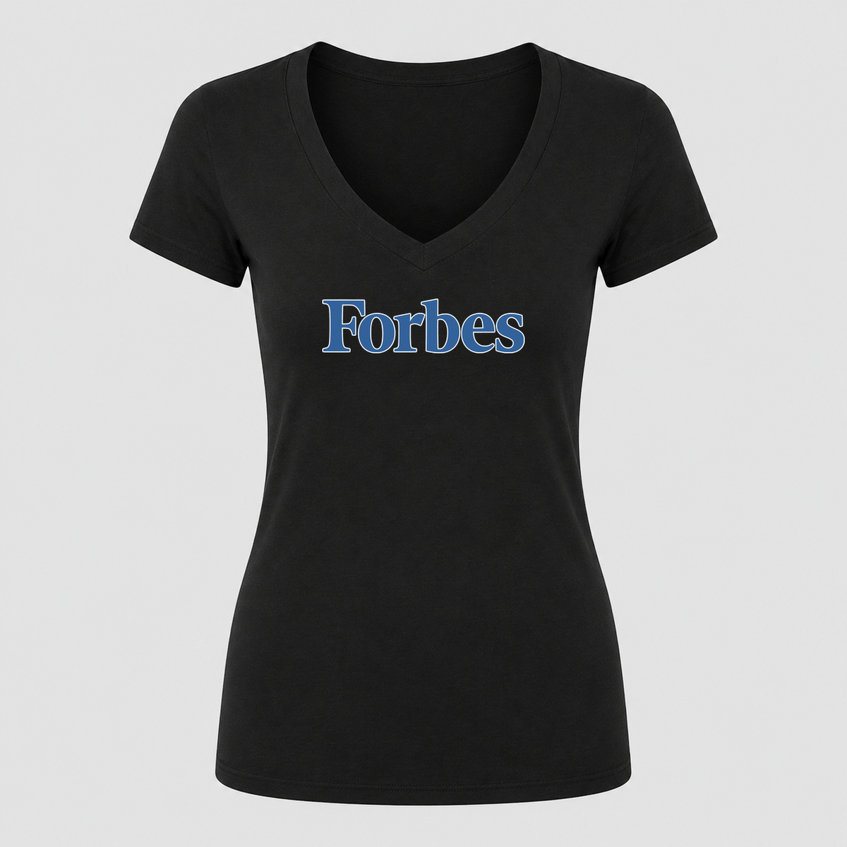 Women's Forbes V Neck T-Shirt in black