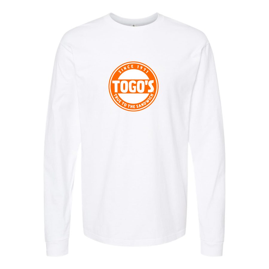 Men's Logo-Togos-1536x864 Long sleeves Cotton Blend T-Shirt - White