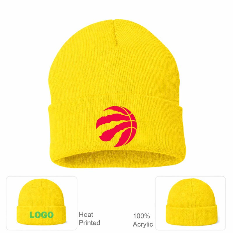 Toronto Raptors Yellow Beanie Hat