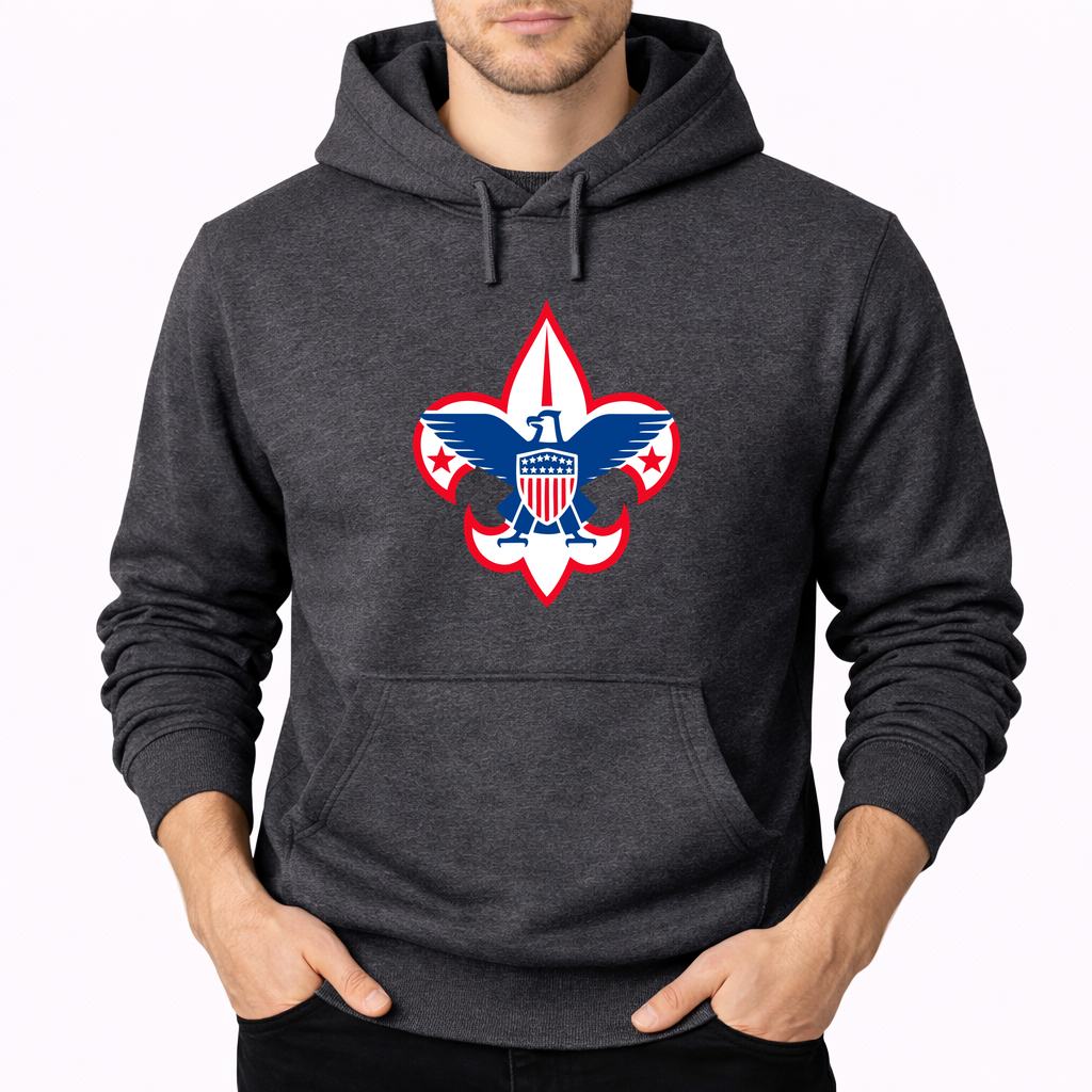 Men's Boy Scouts Pullover Hoodie - Charcoal