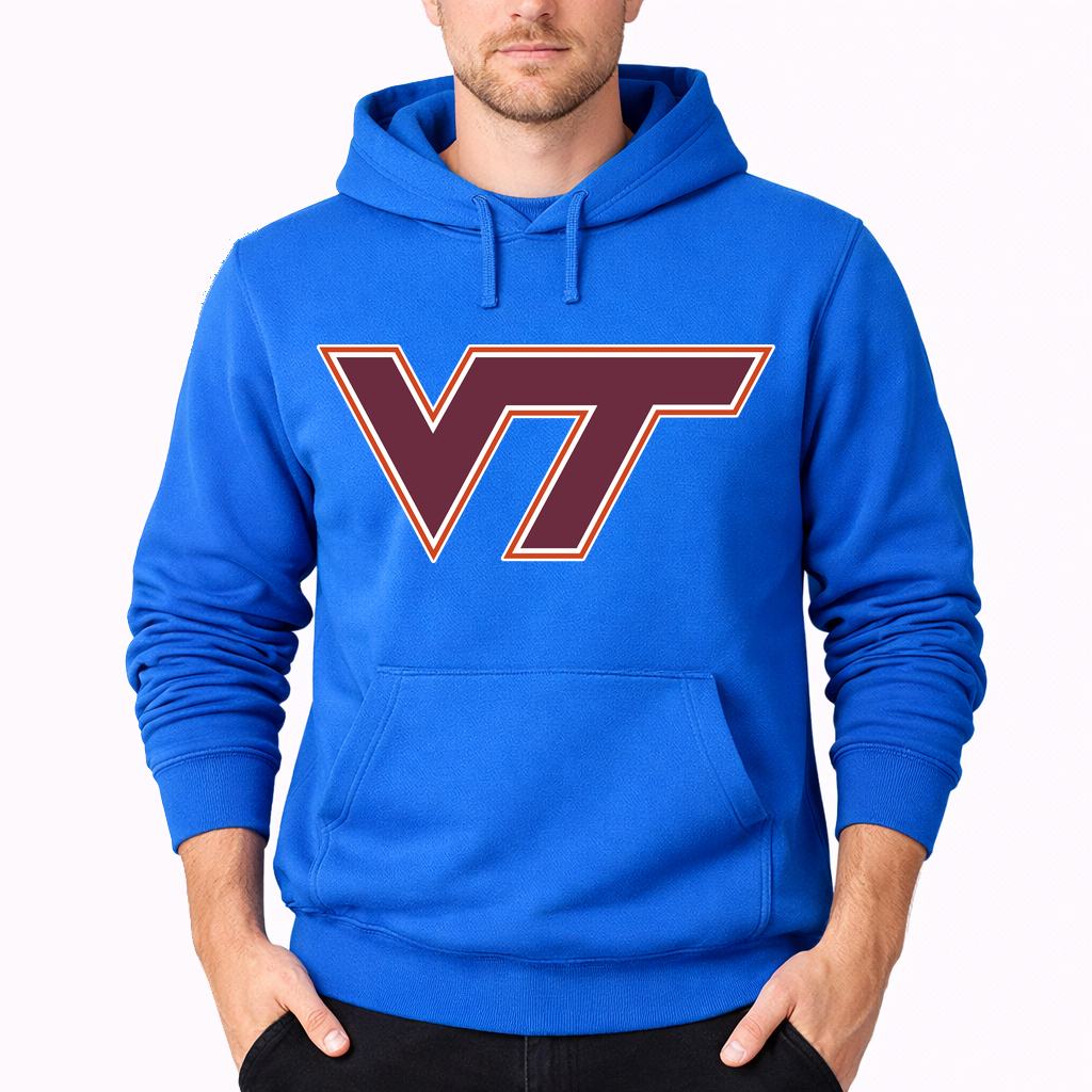 Men's Virginia Tech Hokies Pullover Hoodie - Azure