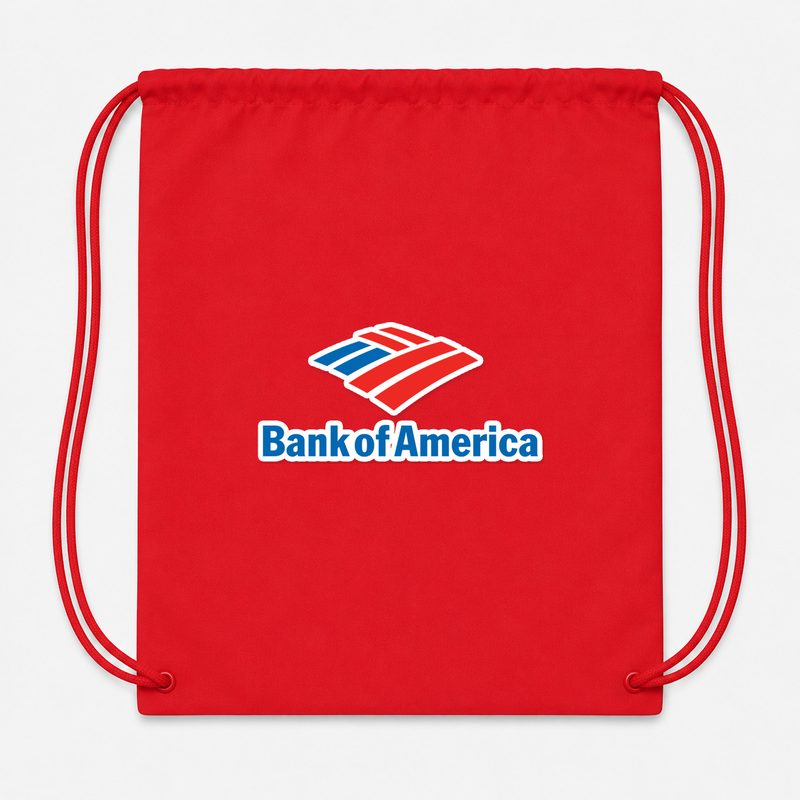 Bank Of America Drawstring Bag - Red