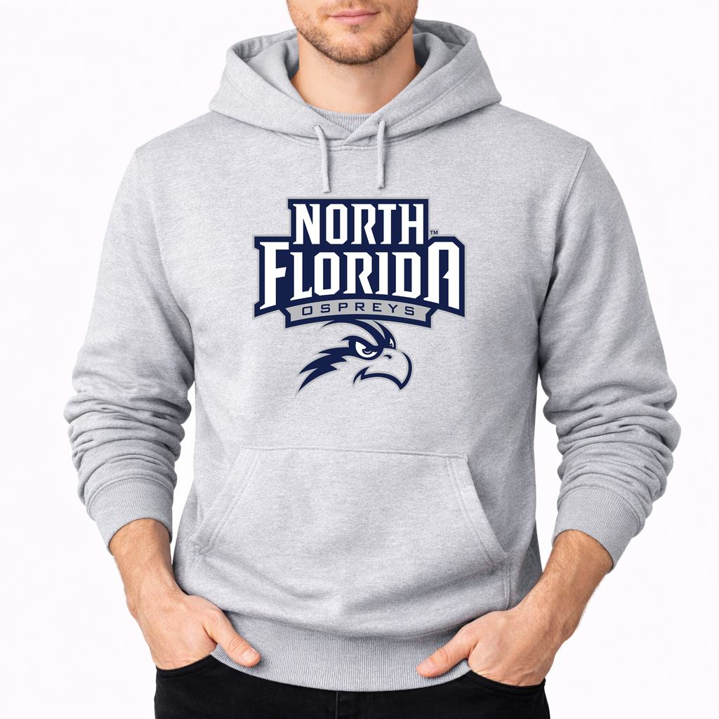 Men's UNF Ospreys Pullover Hoodie - Gray