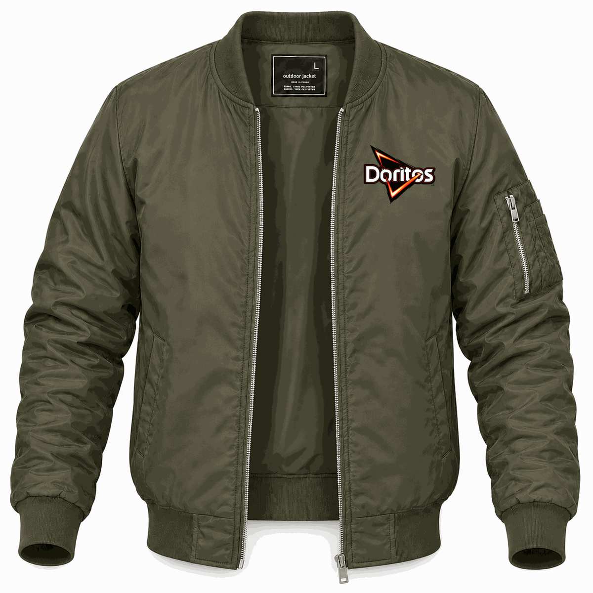 Men's Doritos Lightweight Bomber Jacket - Army Green