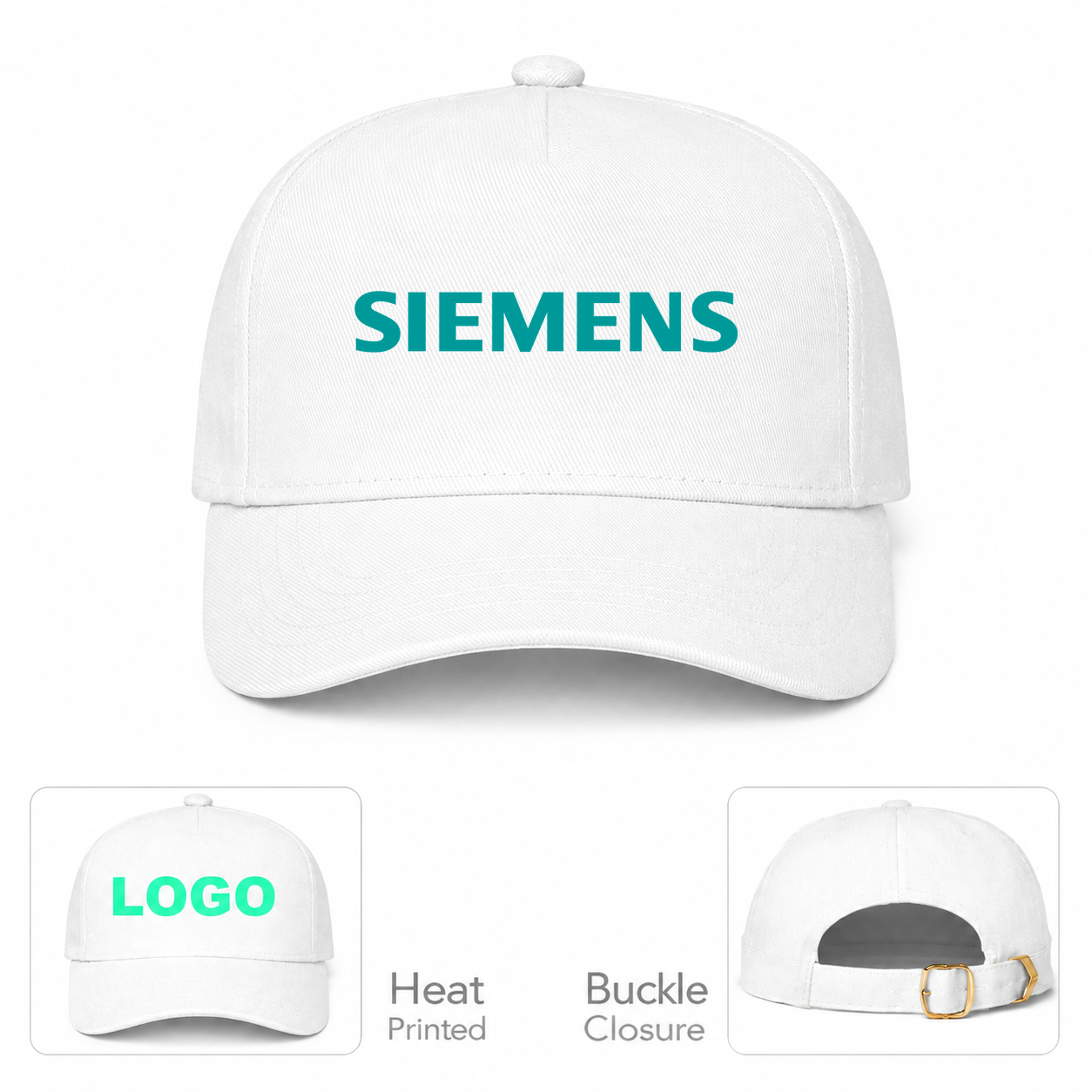 Siemens White Dad Baseball Cap Hat