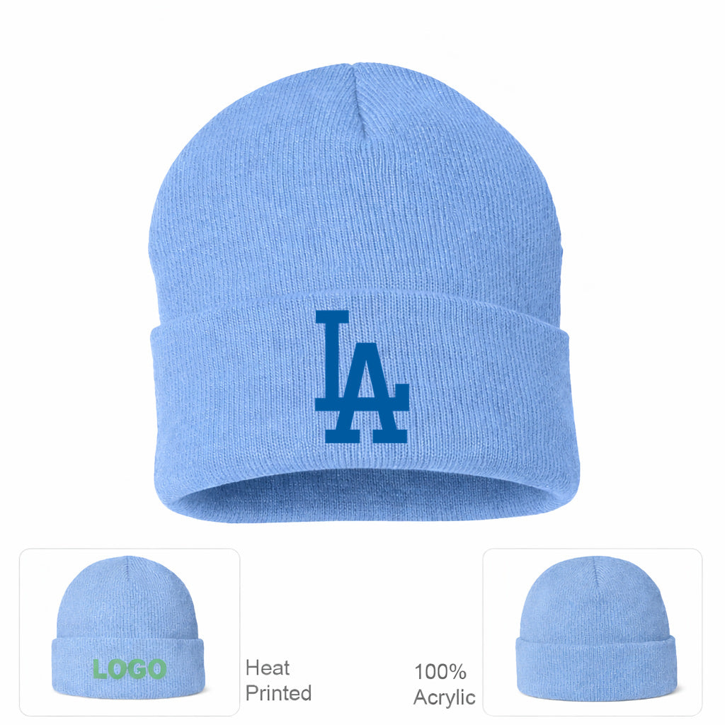 MLB Los Angeles Dodgers Beanie Hat - Sky Blue