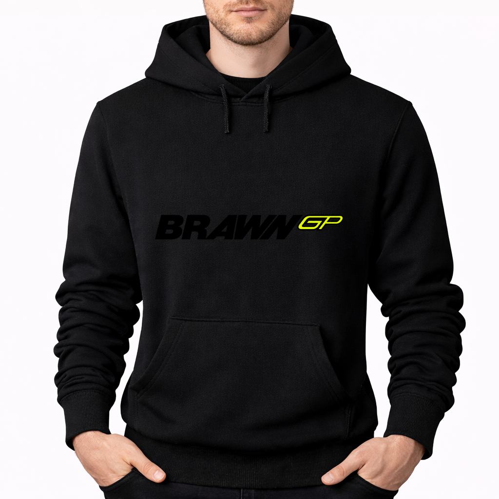 Men's Brawn GP Pullover Hoodie - Black