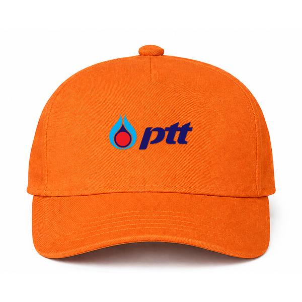 PTT Logo Orange Dad Baseball Cap Hat