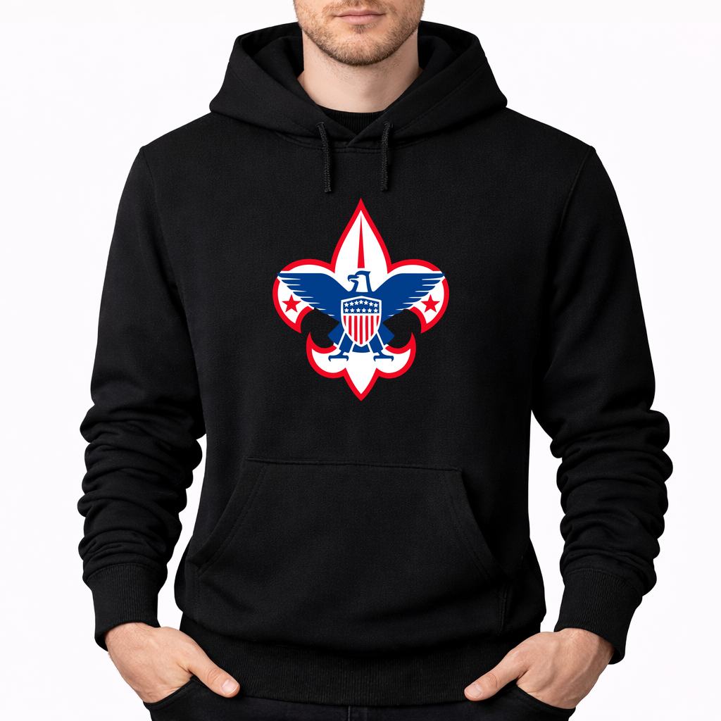 Men's Boy Scouts Pullover Hoodie - Black