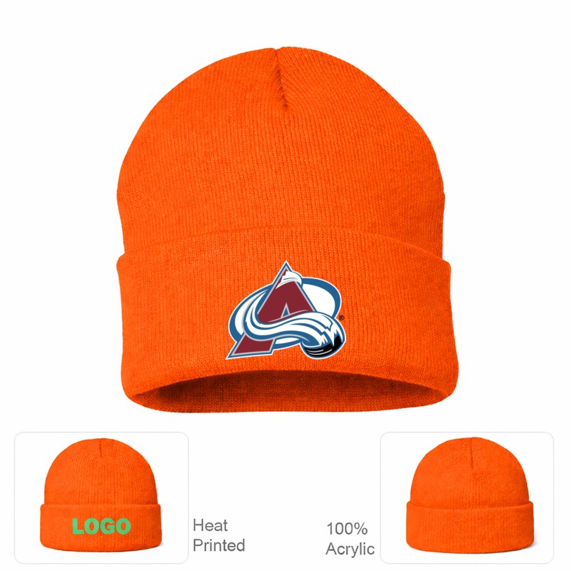 Colorado Avalanche Orange Beanie Hat