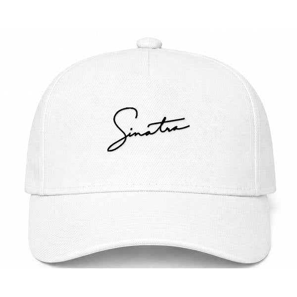 Frank Sinatra Logo White Dad Baseball Cap Hat
