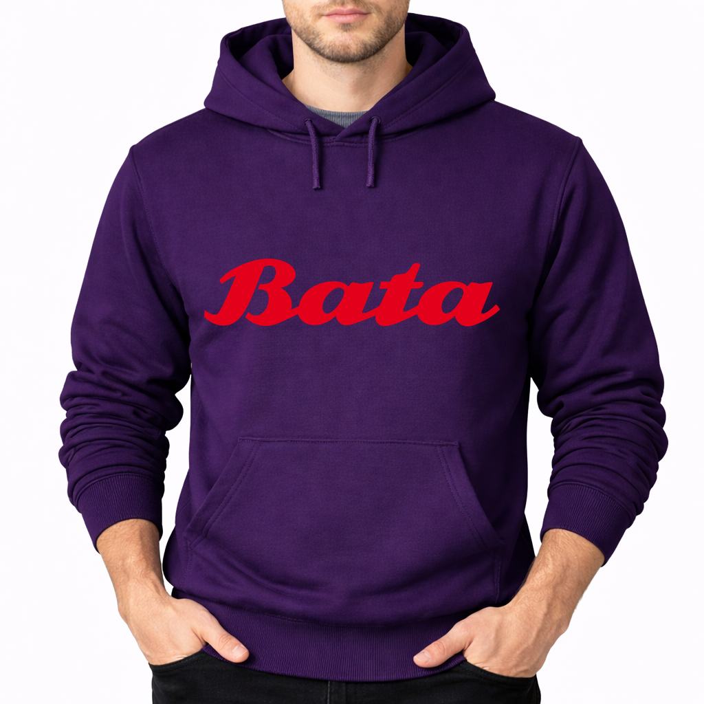 Men's Bata Pullover Hoodie - Purple