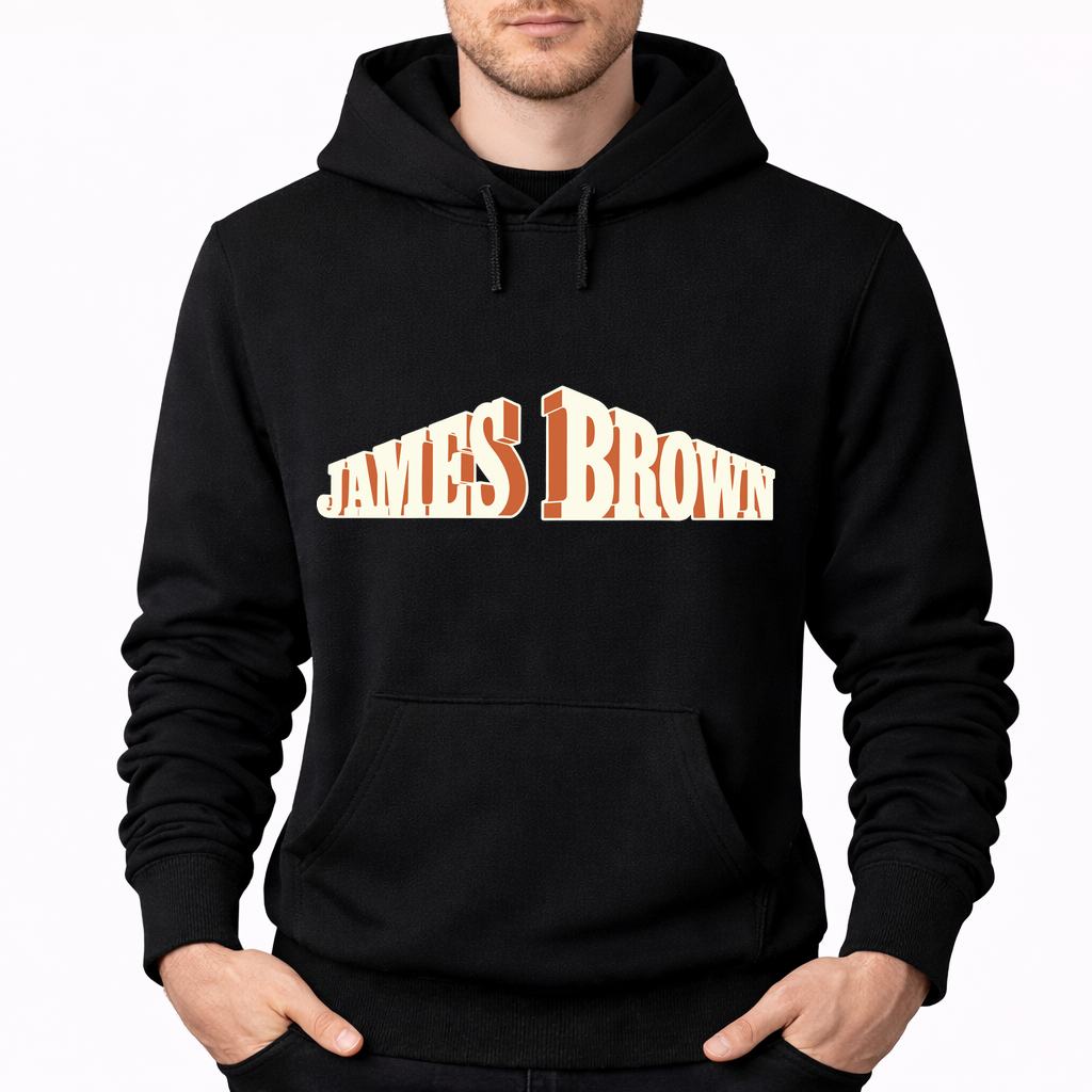 Men's James Brown Pullover Hoodie - Black
