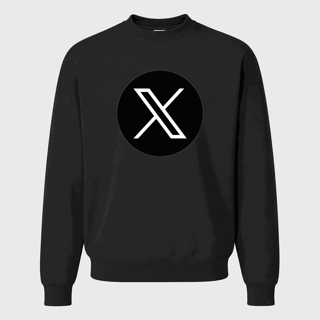 Men's X (Twitter) Crewneck Sweatshirt - Black