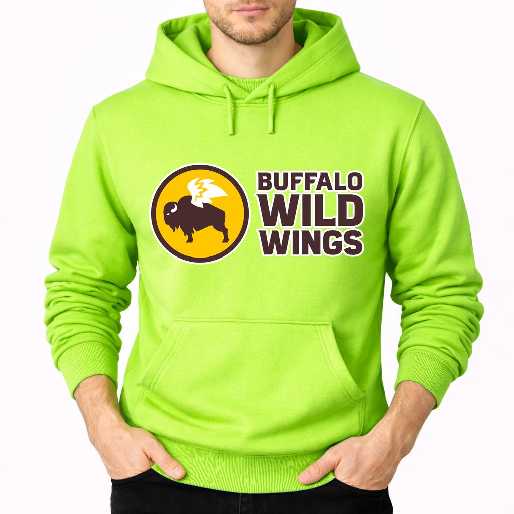 Men's Buffalo Wild Wings Pullover Hoodie - Lime green