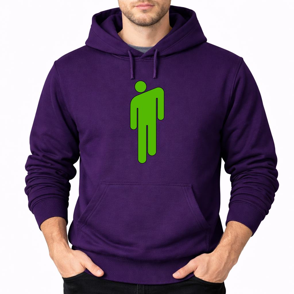 Men's Billie Eilish Pullover Hoodie - Purple