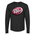 Men's dr-pepper-logo-png-transparent-1024x789 Long sleeves Cotton Blend T-Shirt - Black