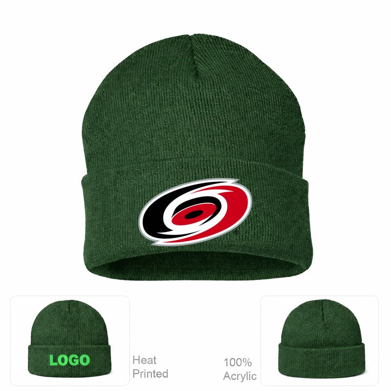 Carolina Hurricanes Forest Green Beanie Hat