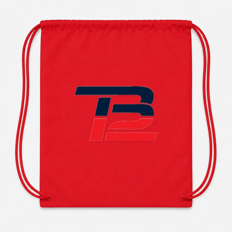 Tom Brady 12 Drawstring Bag - Red