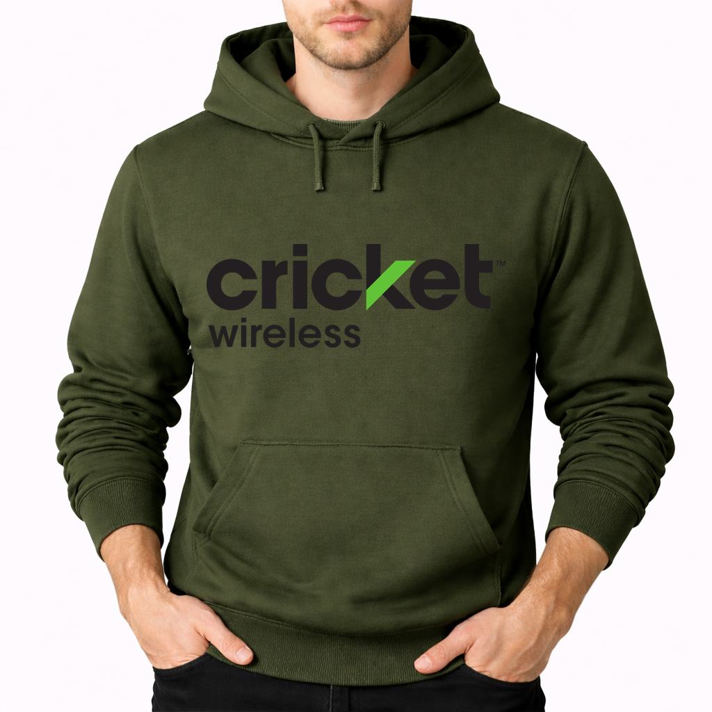 Men's Cricket Wireless Pullover Hoodie - Army Green